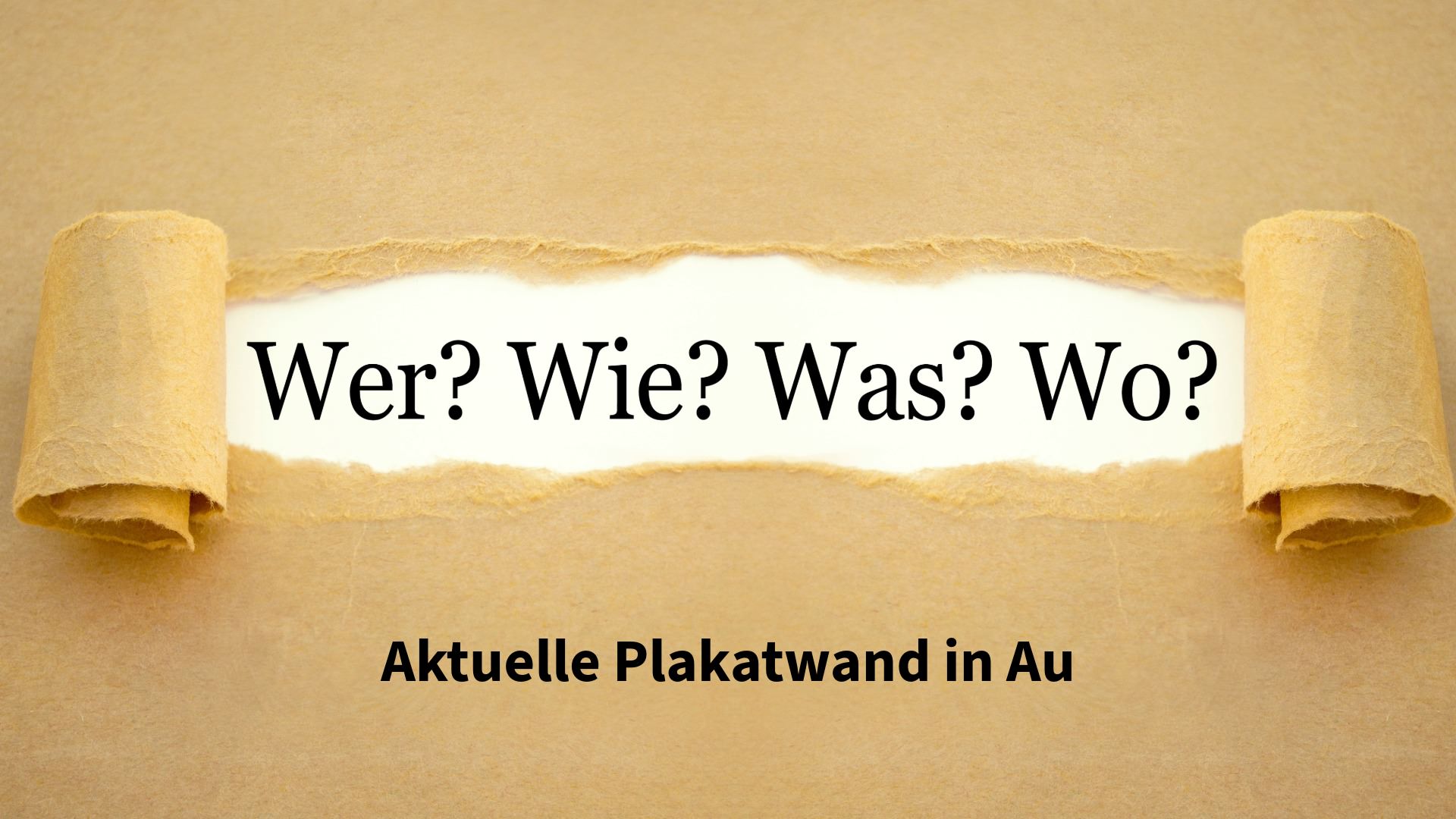 Aktuelles von der Plakatwand