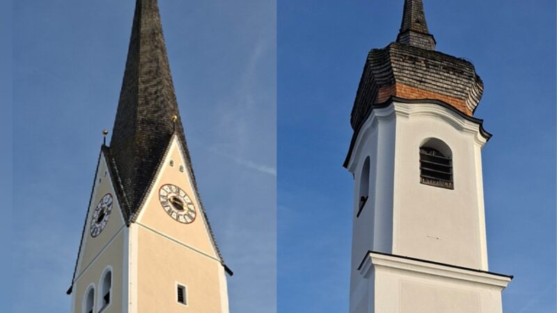 Auer Kirchtürme erstrahlen frisch renoviert